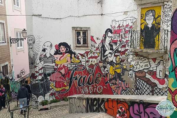 Lizbon fado duvar resmi